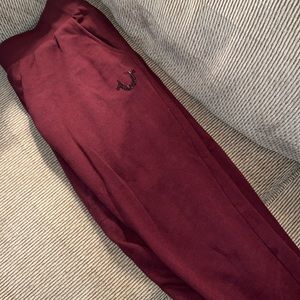 True Religion Athletic Burgundy Jogger Womens Size L